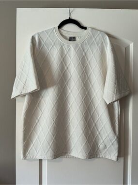 Saints Studio Short-Sleeve Crew Tee in White